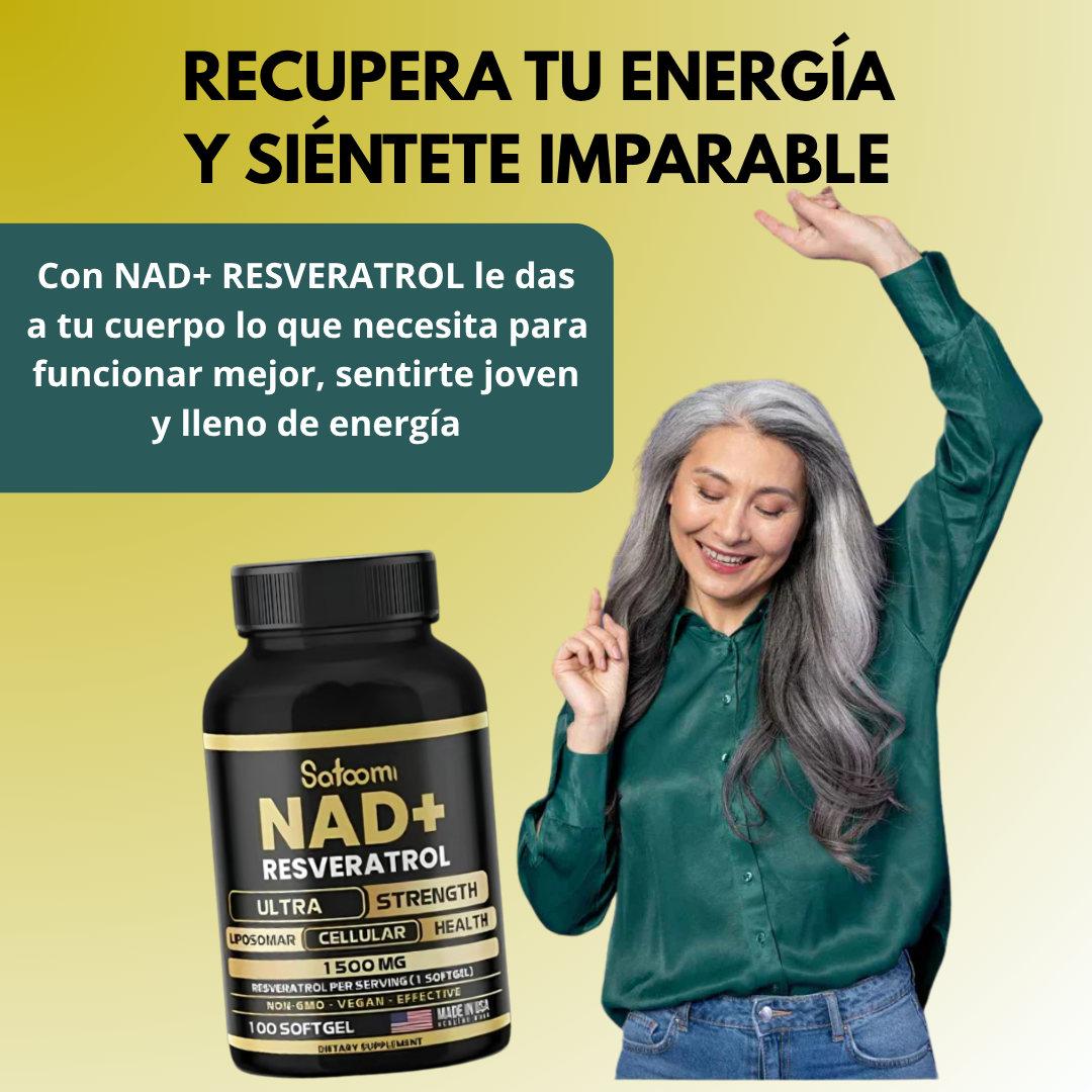 Nad+Resveratrol- Activa tu cuerpo, mente y el brillo a tu piel