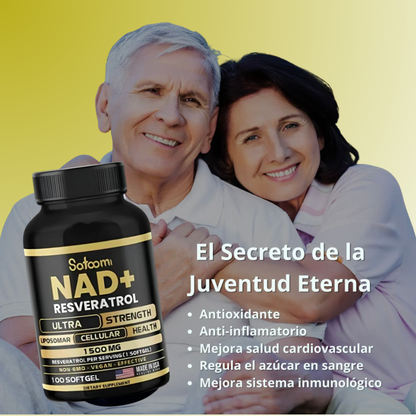 Nad+Resveratrol- Activa tu cuerpo, mente y el brillo a tu piel