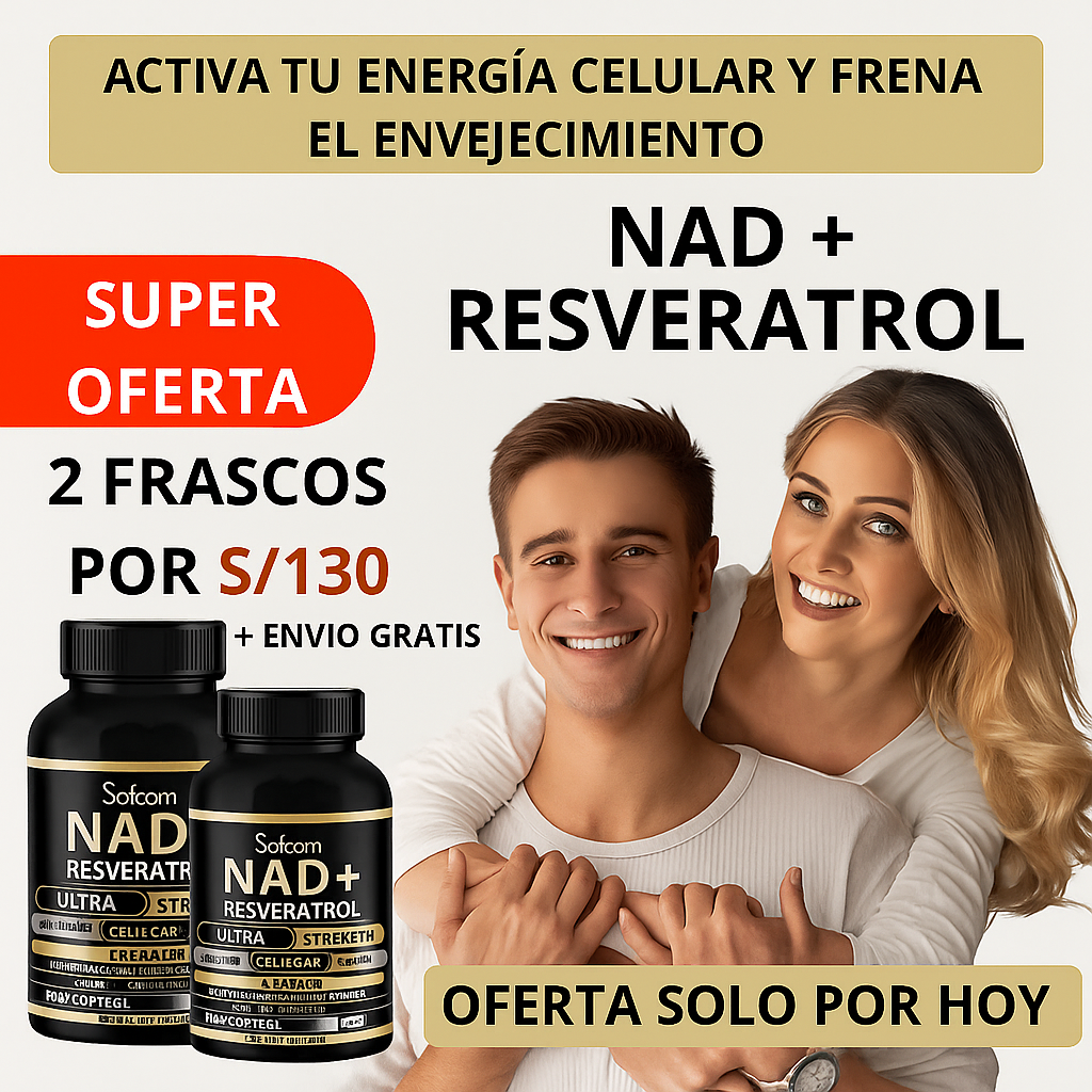 Nad+Resveratrol- Activa tu cuerpo, mente y el brillo a tu piel