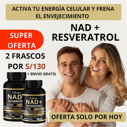 Nad+Resveratrol- Activa tu cuerpo, mente y el brillo a tu piel